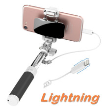 Small Monopod Handheld Wired Cable Cell Phone iPhone Selfie Stick